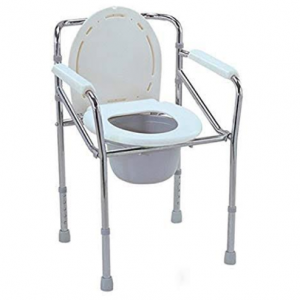 894 Commode Chair Steel Chrome Plated