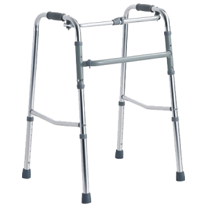 Folding Walker Imported Height Adjustable (Silver)