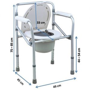 894L Aluminium Commode Chairs